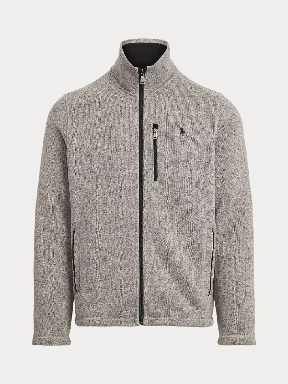 POLO Ralph Lauren Knit Fleece Lined Full Zip Mockneck Jacket